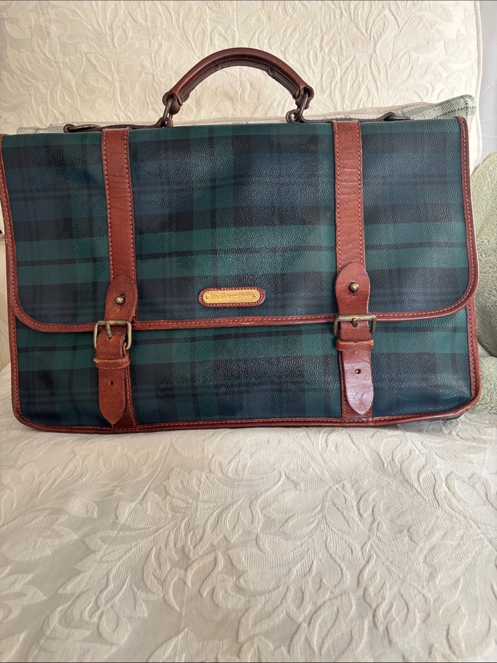 Vintage  Polo Ralph Lauren Black watch Messenger Bag